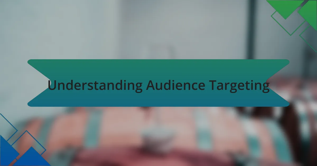 Understanding Audience Targeting